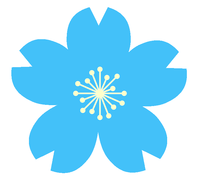 青の桜アイコン