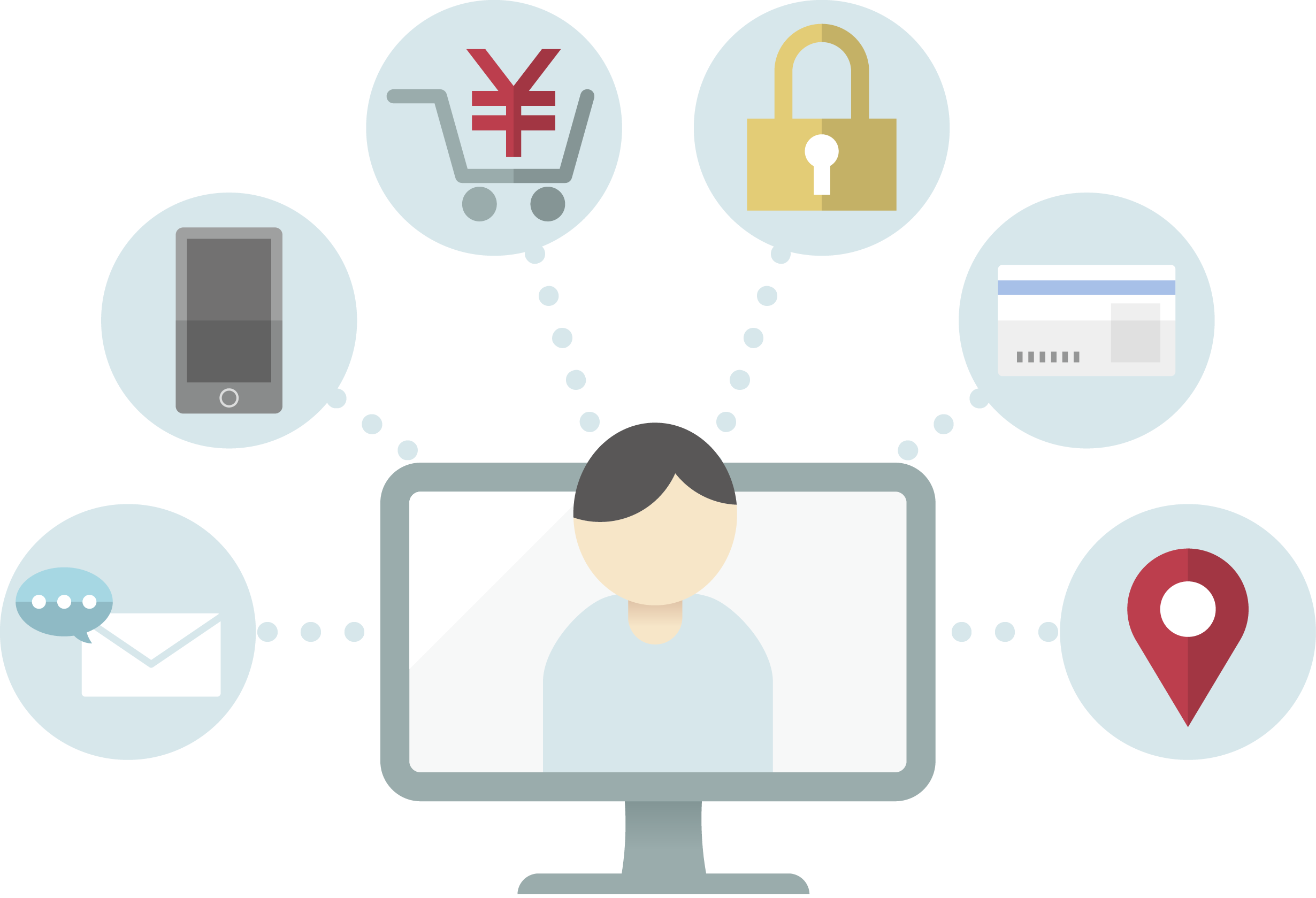 パソコンセキュリティイラスト